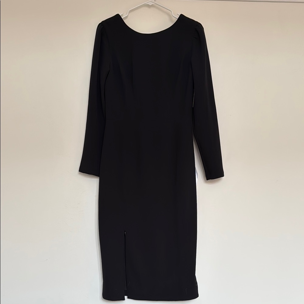 Elegant Black Long Sleeve Dress